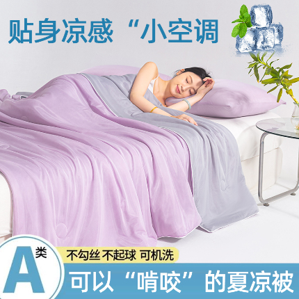 91家纺网 家纺一手货源 找家纺 （总2）圣尔雅家纺 2025新款A类云母凉感丝夏被空调被夏凉被子被芯