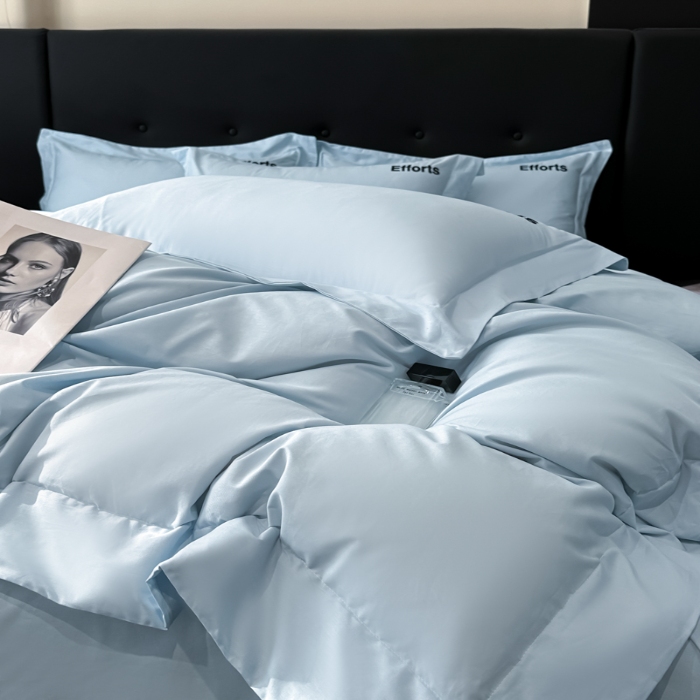 91家纺网 家纺一手货源 找家纺 （总）（控价）2025新款 专版花型 高克重A类 全棉长绒棉精工刺绣四件套-前程似锦