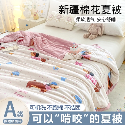 91家纺网 家纺一手货源 找家纺 （总）好睡棉 2025新款柔软裸睡级水洗棉夏被新疆棉花被夏凉被空调被被子