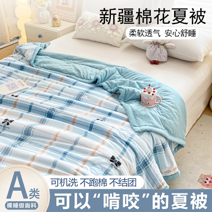91家纺网 家纺一手货源 找家纺 （总）好睡棉 2025新款柔软裸睡级水洗棉夏被新疆棉花被夏凉被空调被被子