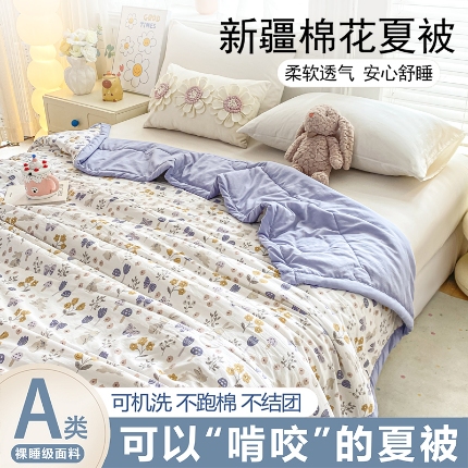 91家纺网 家纺一手货源 找家纺 （总）好睡棉 2025新款柔软裸睡级水洗棉夏被新疆棉花被夏凉被空调被被子