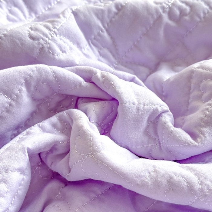 91家纺网 家纺一手货源 找家纺 苏米娜家纺2025春夏新品韩版甜美公主风全棉双层纱水洗棉床盖四件套刺绣针织棉双层纱纯棉棉麻全棉少女心夹棉床裙款夏被款床盖四件套 幻蝶-梦幻紫