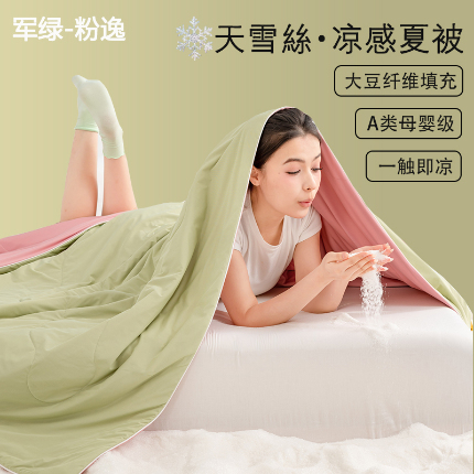 91家纺网 家纺一手货源 找家纺 （总）恒科家纺 2025新款雪纱冰丝凉感被 李官奇大豆凉感清凉透气夏被子被芯(提供买家秀)