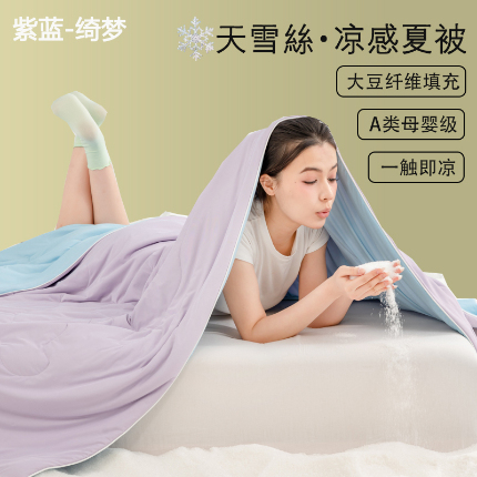 91家纺网 家纺一手货源 找家纺 （总）恒科家纺 2025新款雪纱冰丝凉感被 李官奇大豆凉感清凉透气夏被子被芯(提供买家秀)