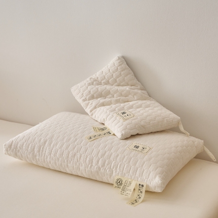 91家纺网 家纺一手货源 找家纺 （总）乐可 2025新款水立方棉花枕 儿童枕成人枕枕头枕芯