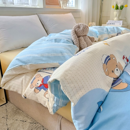 91家纺网 家纺一手货源 找家纺 （总）红粉佳人家纺 2025春夏新款全棉纯棉12868纯棉单被套