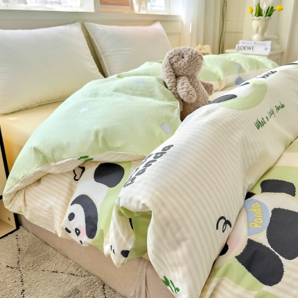 91家纺网 家纺一手货源 找家纺 （总）红粉佳人家纺 2025春夏新款全棉纯棉12868纯棉单被套