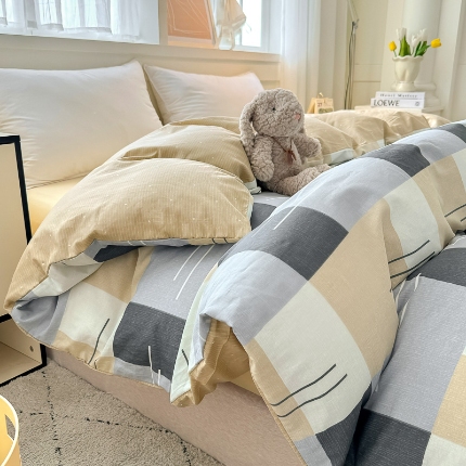 91家纺网 家纺一手货源 找家纺 （总）红粉佳人家纺 2025春夏新款全棉纯棉12868纯棉单被套