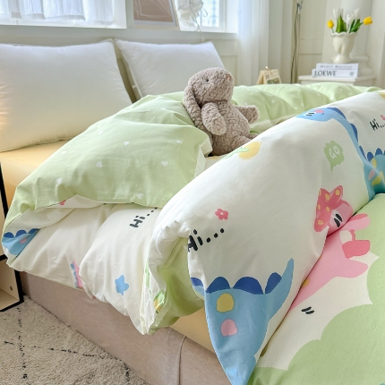 91家纺网 家纺一手货源 找家纺 （总）红粉佳人家纺 2025春夏新款全棉纯棉12868纯棉单被套