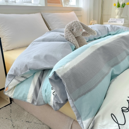 91家纺网 家纺一手货源 找家纺 （总）红粉佳人家纺 2025春夏新款全棉纯棉12868纯棉单被套