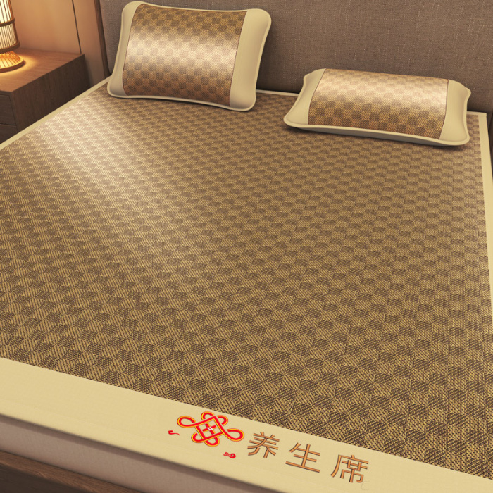 91家纺网 家纺一手货源 找家纺 迪乐妮 2025新款藤席养身席 单面席—罗马格