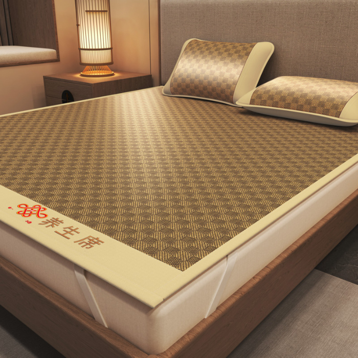 91家纺网 家纺一手货源 找家纺 迪乐妮 2025新款藤席养身席 单面席—罗马格