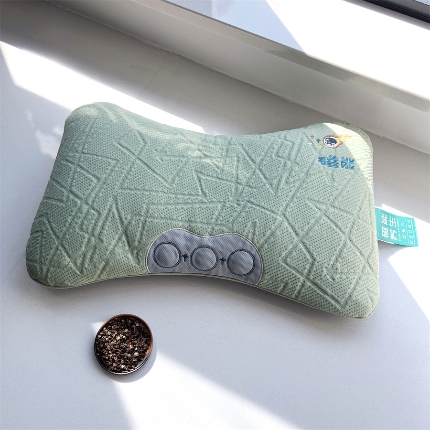 91家纺网 家纺一手货源 找家纺 （总）2025新款 凉感冰丝全荞麦护颈枕芯 磁疗按摩荞麦颈椎头枕颈枕腰枕头枕芯