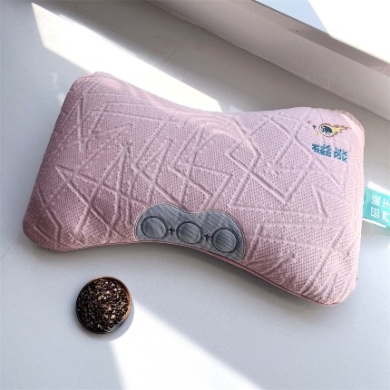 91家纺网 家纺一手货源 找家纺 （总）2025新款 凉感冰丝全荞麦护颈枕芯 磁疗按摩荞麦颈椎头枕颈枕腰枕头枕芯