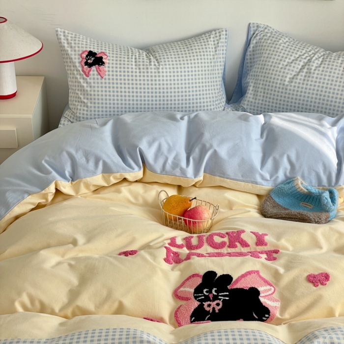 91家纺网 家纺一手货源 找家纺 左视觉  小清新化纤套件拍摄赏析