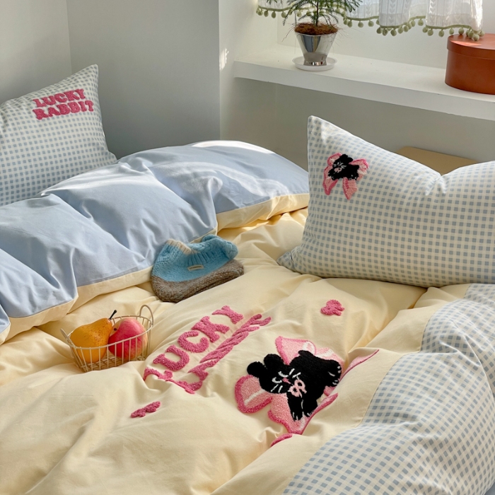 91家纺网 家纺一手货源 找家纺 左视觉  小清新化纤套件拍摄赏析