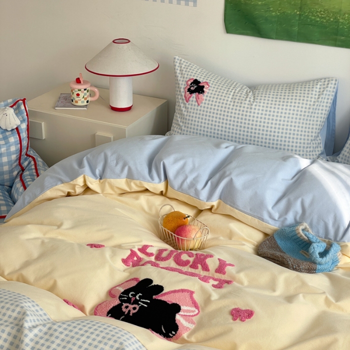 91家纺网 家纺一手货源 找家纺 左视觉  小清新化纤套件拍摄赏析