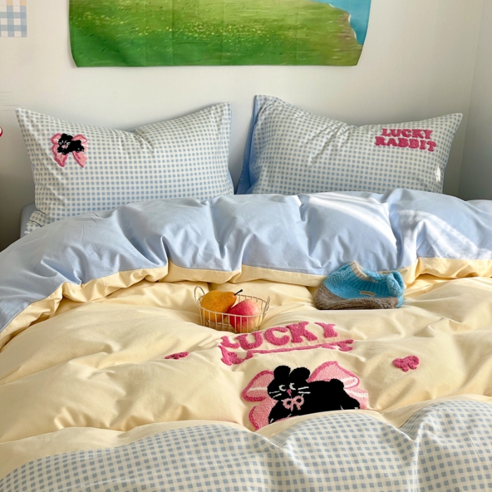 91家纺网 家纺一手货源 找家纺 左视觉  小清新化纤套件拍摄赏析