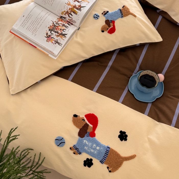 91家纺网 家纺一手货源 找家纺 左视觉  小清新毛巾绣套件拍摄赏析