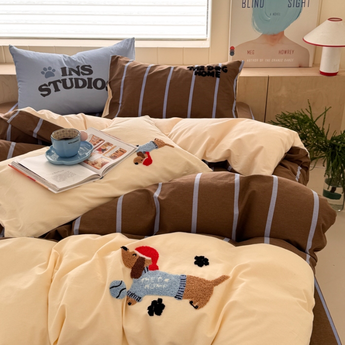 91家纺网 家纺一手货源 找家纺 左视觉  小清新毛巾绣套件拍摄赏析