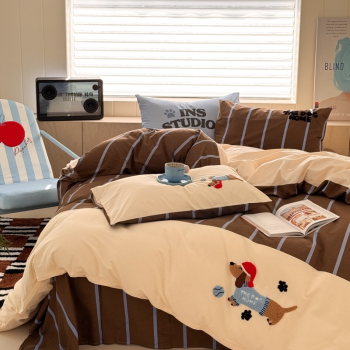 91家纺网 家纺一手货源 找家纺 左视觉  小清新毛巾绣套件拍摄赏析