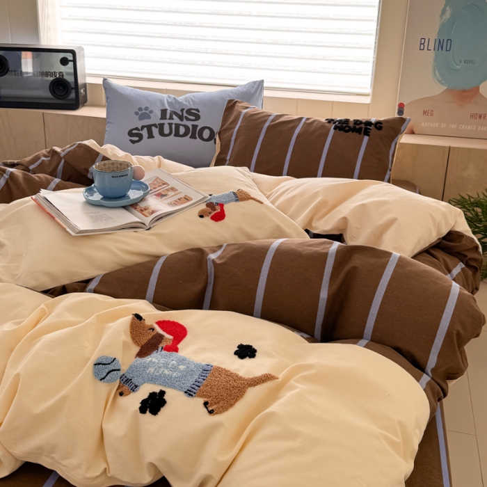 91家纺网 家纺一手货源 找家纺 左视觉  小清新毛巾绣套件拍摄赏析