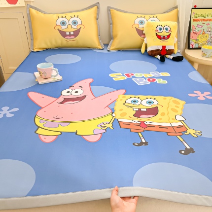 91家纺网 家纺一手货源 找家纺 （总）金爱家 2025新款冰丝凉席海绵宝宝