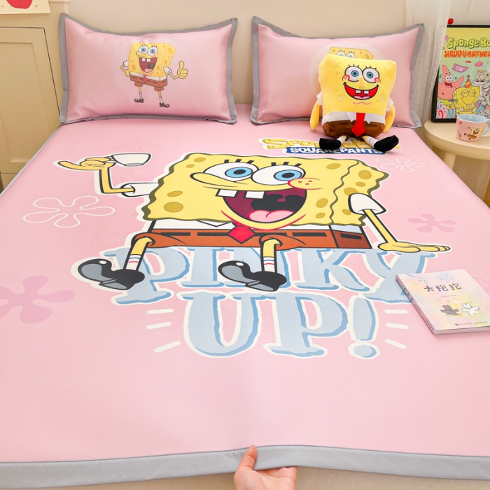 91家纺网 家纺一手货源 找家纺 （总）金爱家 2025新款冰丝凉席海绵宝宝