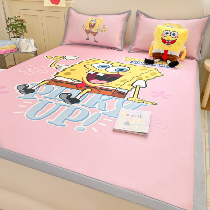 91家纺网 家纺一手货源 找家纺 （总）金爱家 2025新款冰丝凉席海绵宝宝