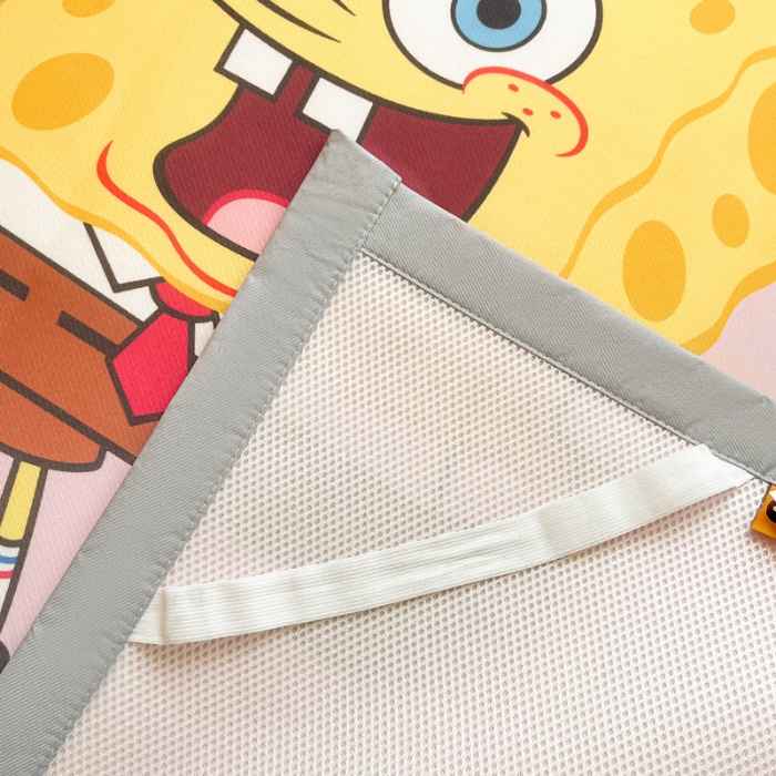 91家纺网 家纺一手货源 找家纺 金爱家 2025新款冰丝凉席海绵宝宝 冰丝-粉粉海绵宝宝