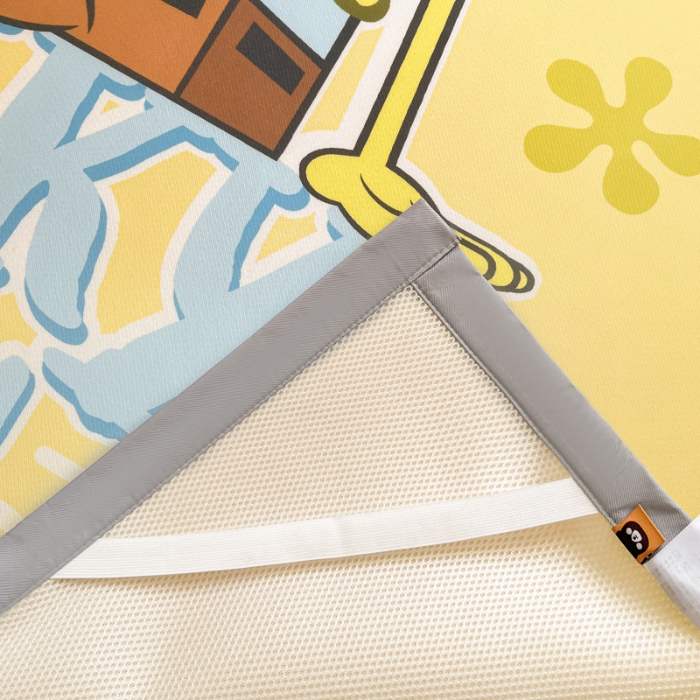 91家纺网 家纺一手货源 找家纺 金爱家 2025新款冰丝凉席海绵宝宝 冰丝-咖啡海绵宝宝