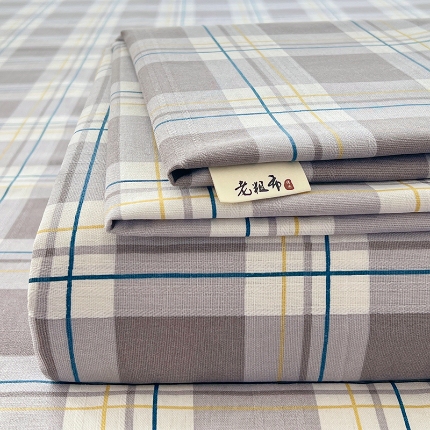 91家纺网 家纺一手货源 找家纺 （总）2025款【有买家秀】三枚缎条原棉老粗布床单款三件套单人双人卧室床盖四季通用