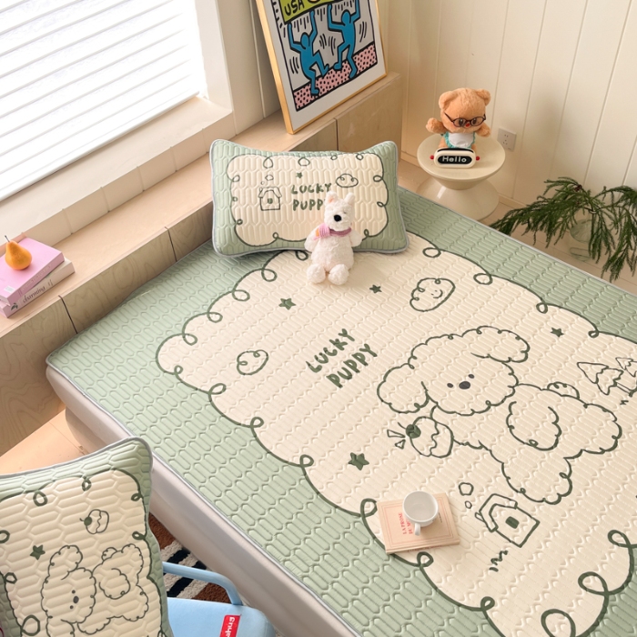 91家纺网 家纺一手货源 找家纺 左视觉  小清新卡通凉席样片赏析 1