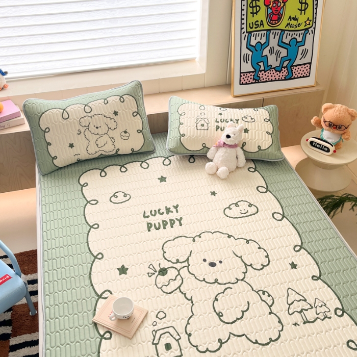 91家纺网 家纺一手货源 找家纺 左视觉  小清新卡通凉席样片赏析 1