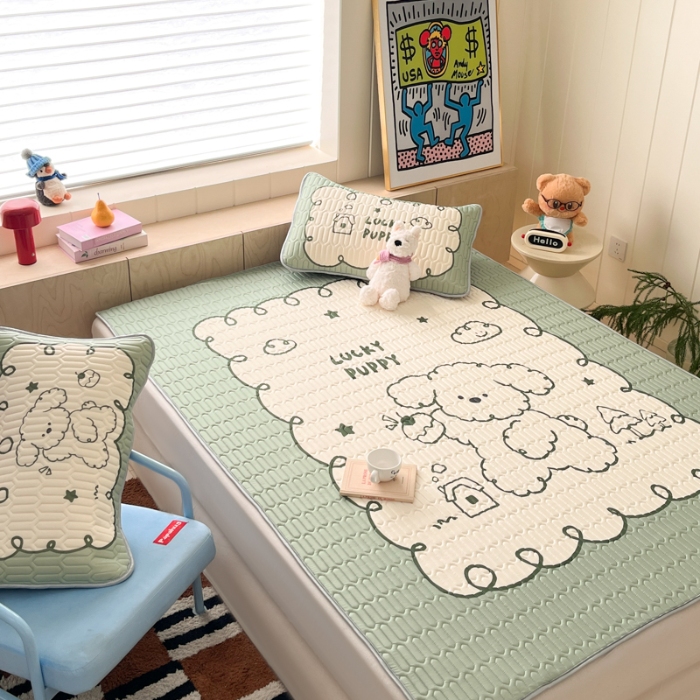 91家纺网 家纺一手货源 找家纺 左视觉  小清新卡通凉席样片赏析 1