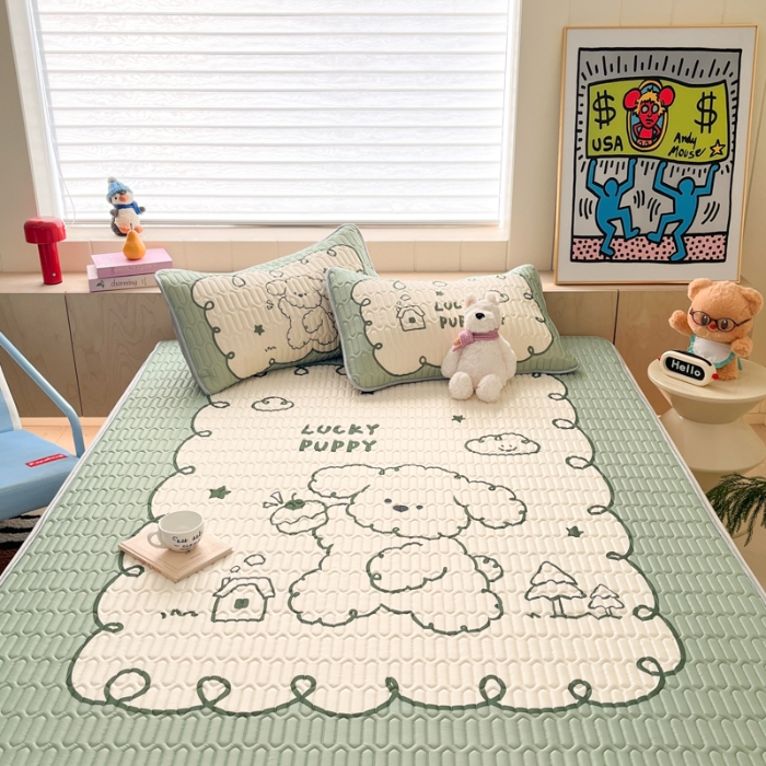 91家纺网 家纺一手货源 找家纺 左视觉  小清新卡通凉席样片赏析 1