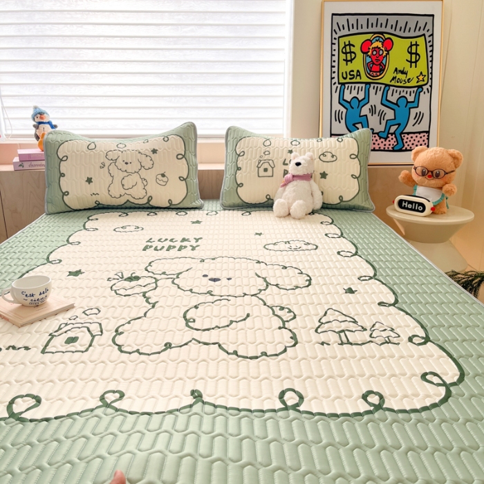 91家纺网 家纺一手货源 找家纺 左视觉  小清新卡通凉席样片赏析 1