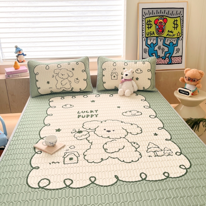 91家纺网 家纺一手货源 找家纺 左视觉  小清新卡通凉席样片赏析 1