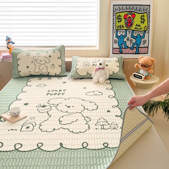 91家纺网 家纺一手货源 找家纺 左视觉  小清新卡通凉席样片赏析 1