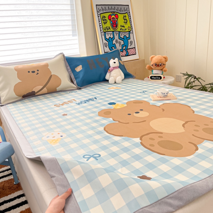 91家纺网 家纺一手货源 找家纺 左视觉  小清新卡通凉席样片赏析 2