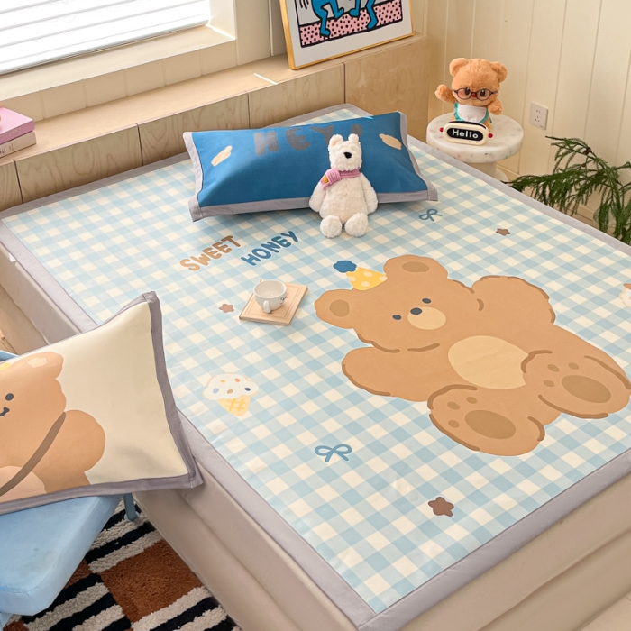 91家纺网 家纺一手货源 找家纺 左视觉  小清新卡通凉席样片赏析 2