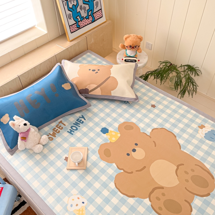 91家纺网 家纺一手货源 找家纺 左视觉  小清新卡通凉席样片赏析 2