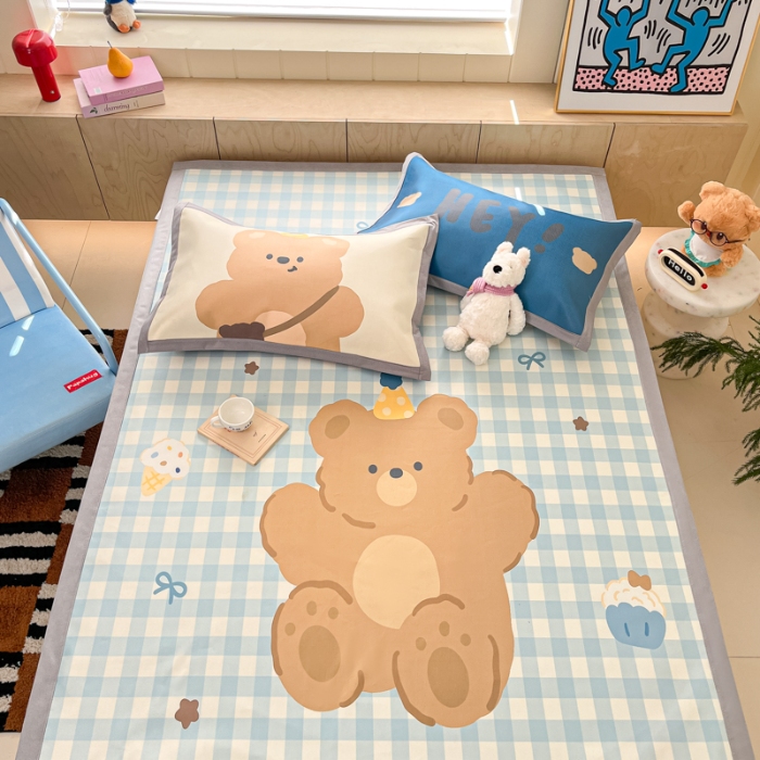 91家纺网 家纺一手货源 找家纺 左视觉  小清新卡通凉席样片赏析 2