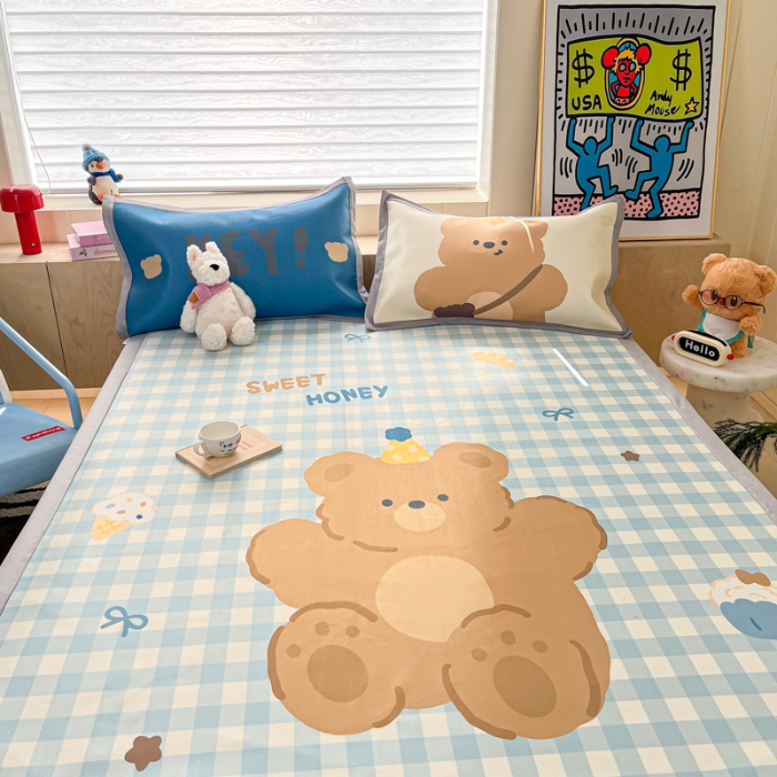 91家纺网 家纺一手货源 找家纺 左视觉  小清新卡通凉席样片赏析 2