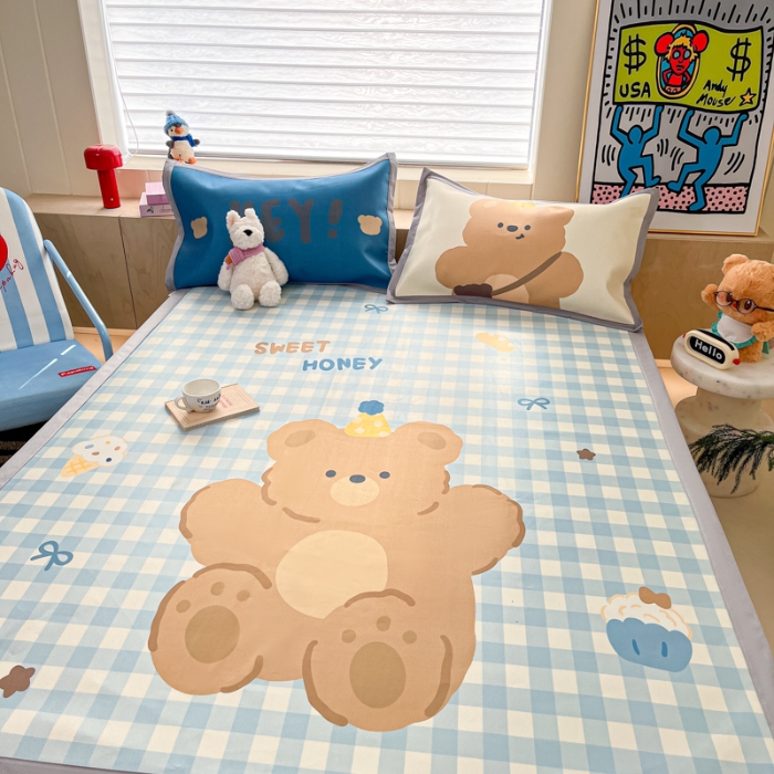 91家纺网 家纺一手货源 找家纺 左视觉  小清新卡通凉席样片赏析 2