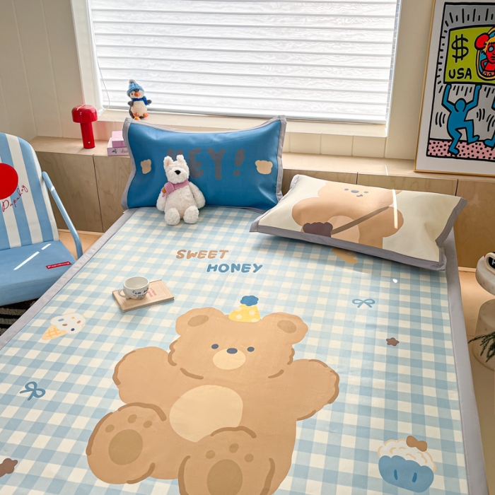 91家纺网 家纺一手货源 找家纺 左视觉  小清新卡通凉席样片赏析 2