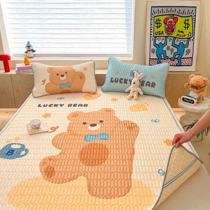 91家纺网 家纺一手货源 找家纺 左视觉  小清新卡通凉席样片赏析 3