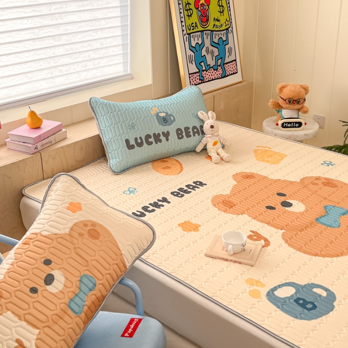 91家纺网 家纺一手货源 找家纺 左视觉  小清新卡通凉席样片赏析 3