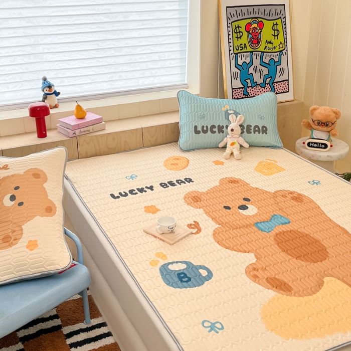 91家纺网 家纺一手货源 找家纺 左视觉  小清新卡通凉席样片赏析 3