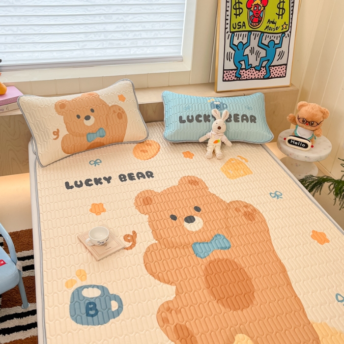 91家纺网 家纺一手货源 找家纺 左视觉  小清新卡通凉席样片赏析 3